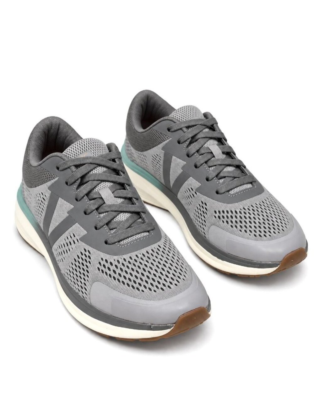 Vionic Limitless Unisex Light Grey Wasabi Supportive Walking Sneakers Women 8.5